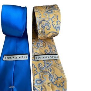 Geoffrey Beene (2) like New silk Ties